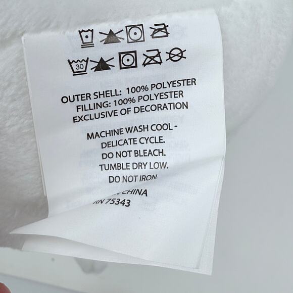 Henglu International Max Studio White Plush Bunny Rabbit Easter Stuffed Animal - Picture 5 of 14